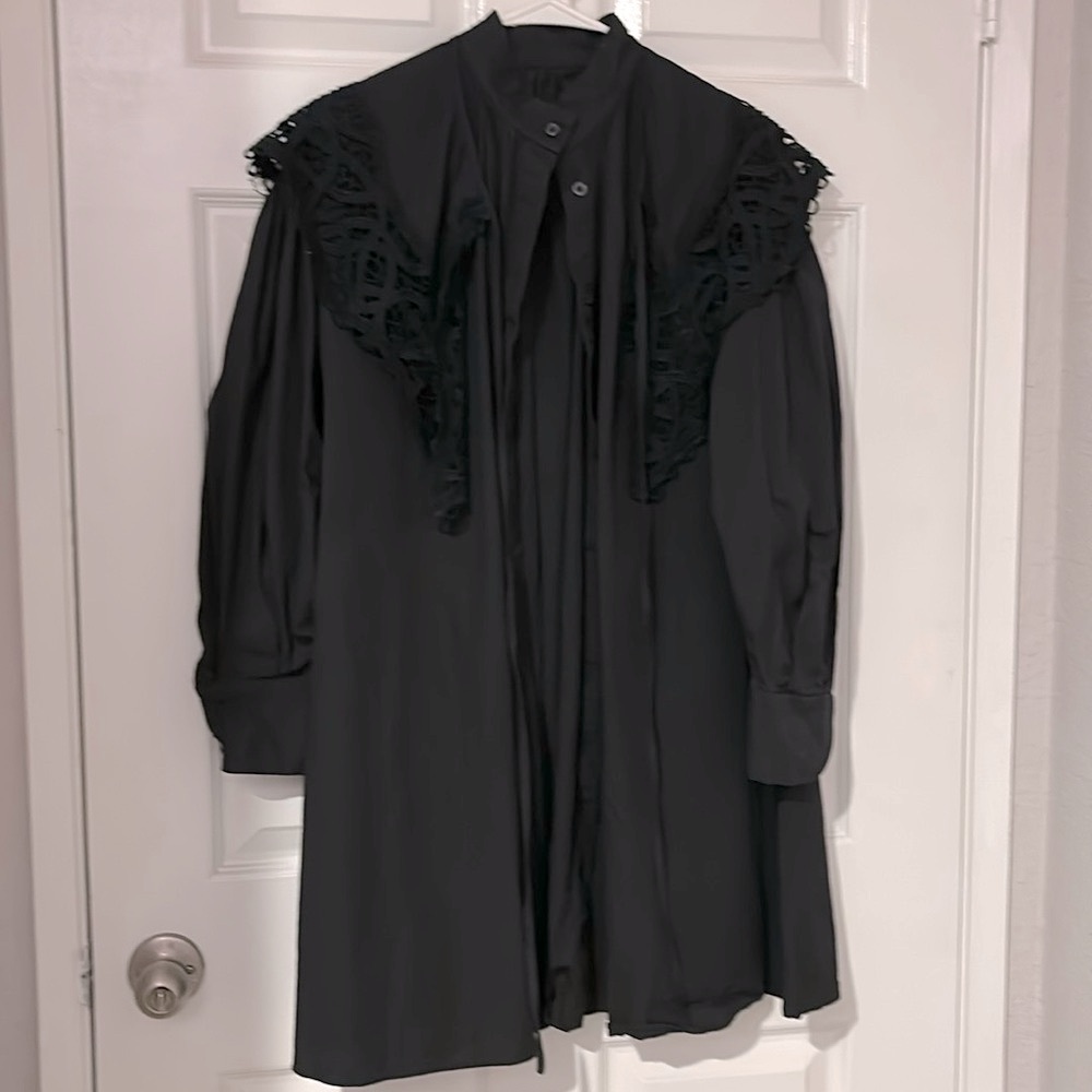 Two piece baby doll black dress (s)